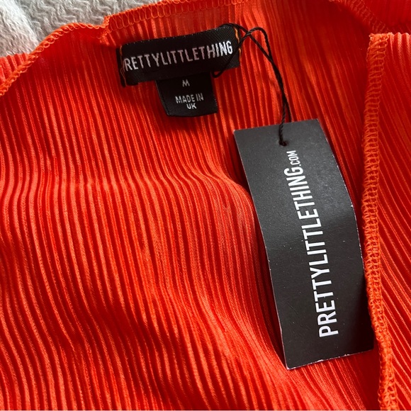 PrettyLittleThing Orange Beach Coverup Set - Picture 5 of 7